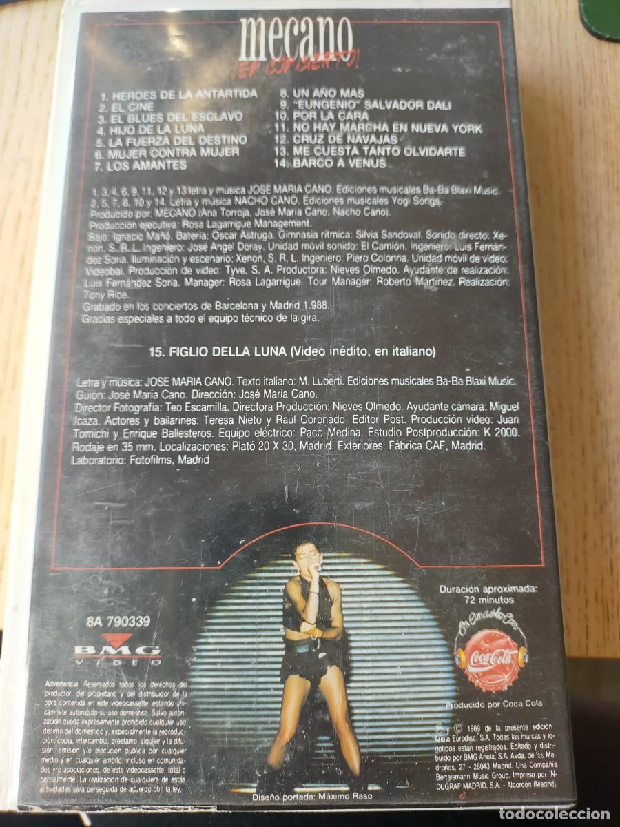 V&iacute;deos y DVD musicales: Mecano en concierto VHS - Foto 2