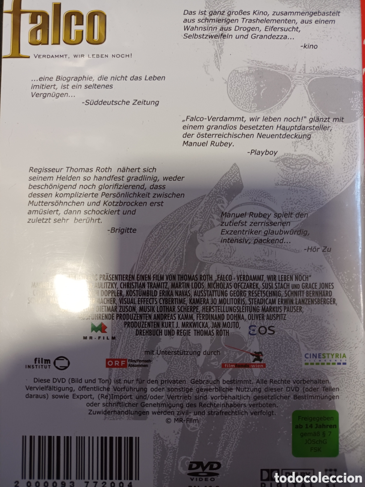 V&iacute;deos y DVD musicales: Falco - Foto 2