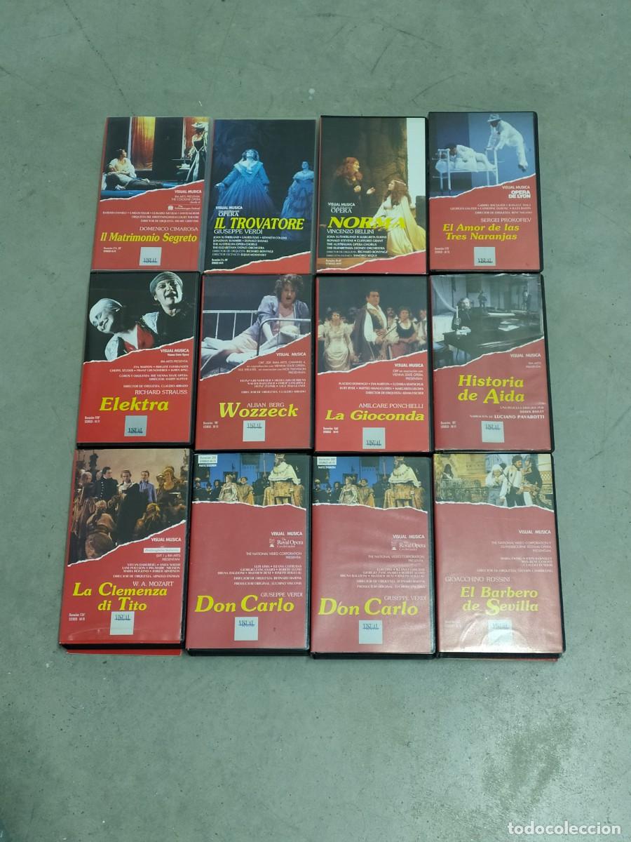 V&iacute;deos y DVD musicales: LOTE DE 11 &Oacute;PERAS - VISUAL EDICIONES - VHS - Foto 1