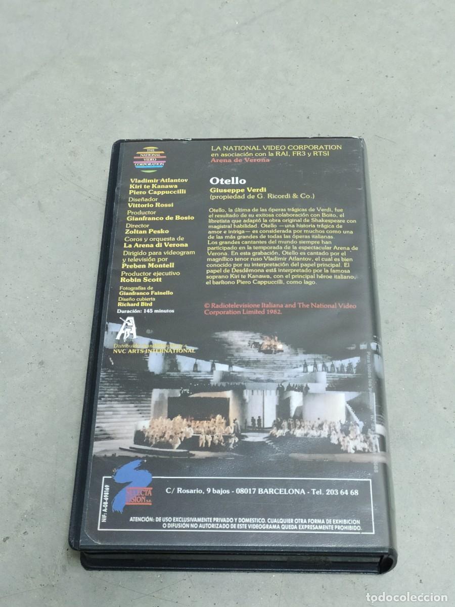V&iacute;deos y DVD musicales: OTELLO - GIUSEPPE VERDI - VHS - Foto 3
