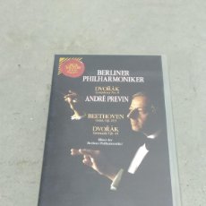 Vídeos y DVD Musicales: ANDRÉ PREVIN - BERLINER PHILHARMONIKER - DVORAK - BEETHOVEN - VHS. Lote 397485749