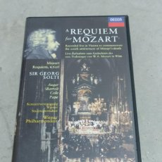 Vídeos y DVD Musicales: A REQUIEM FOR MOZART - GEORG SOLTI - VHS. Lote 397490604