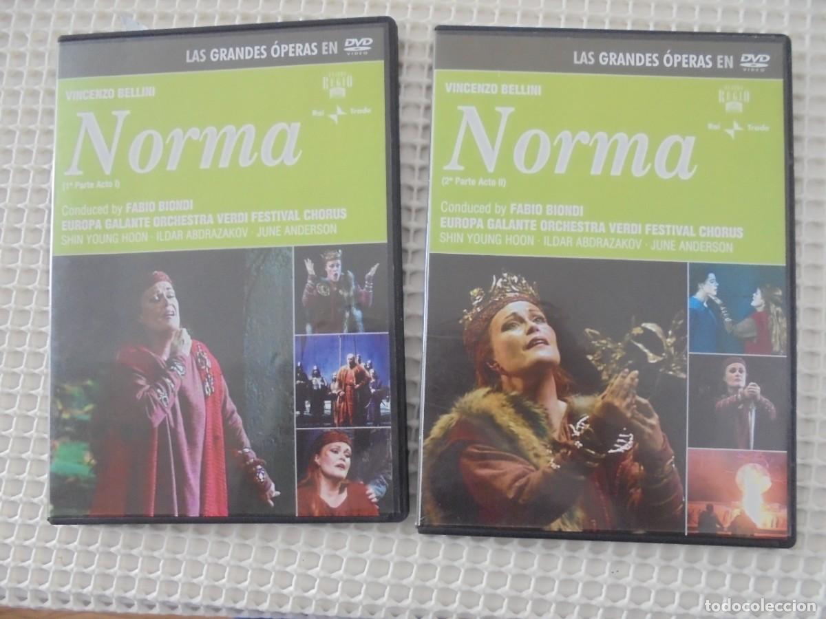 NORMA. 2 DVD'S CON LA MARAVILLOSA OPERA DE VINCENZO BELLINI. ESTUCHE FINO.