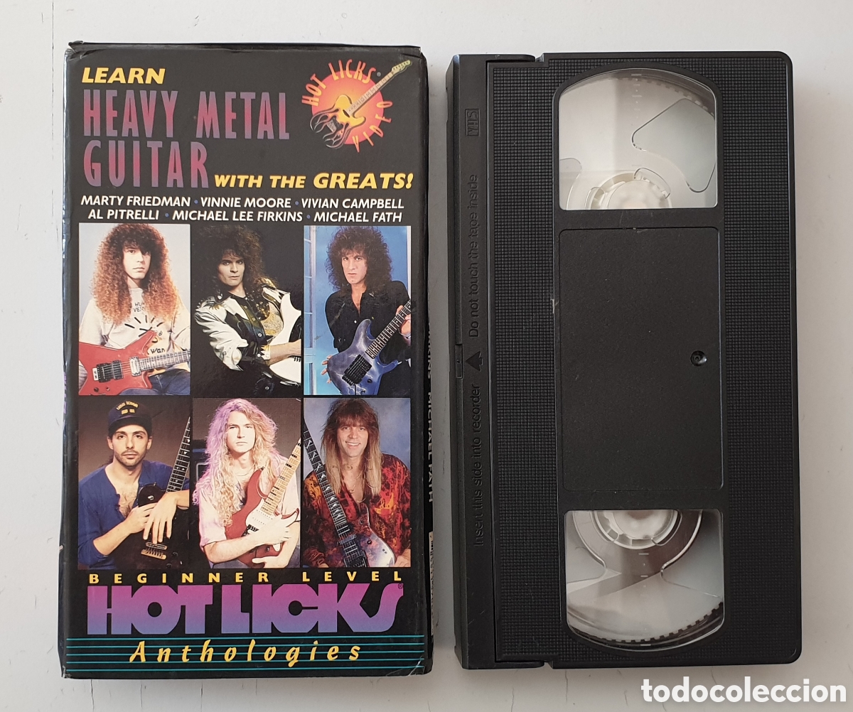 Video e DVD Musicali: VHS LEARN HEAVY METAL GUITAR WITH THE GREATS (US - Hot Licks Productions - 1990s)