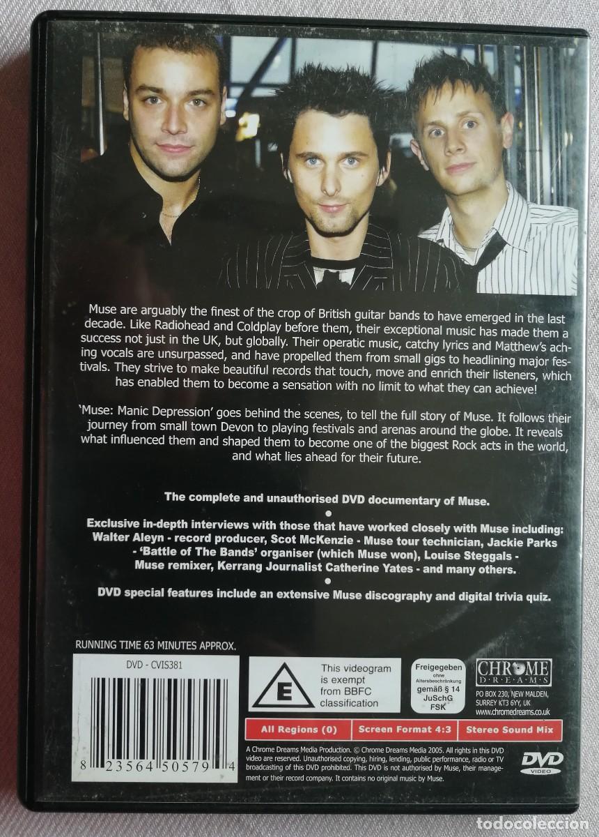 V&iacute;deos y DVD musicales: MUSE, MANIC DEPRESSION, UNAUTHORISED DOCUMENTARY - Foto 2