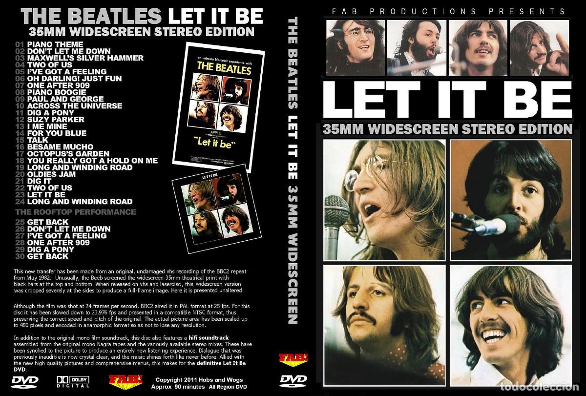 Let get backing. The Beatles - Let it be. The Beatles get back DVD.