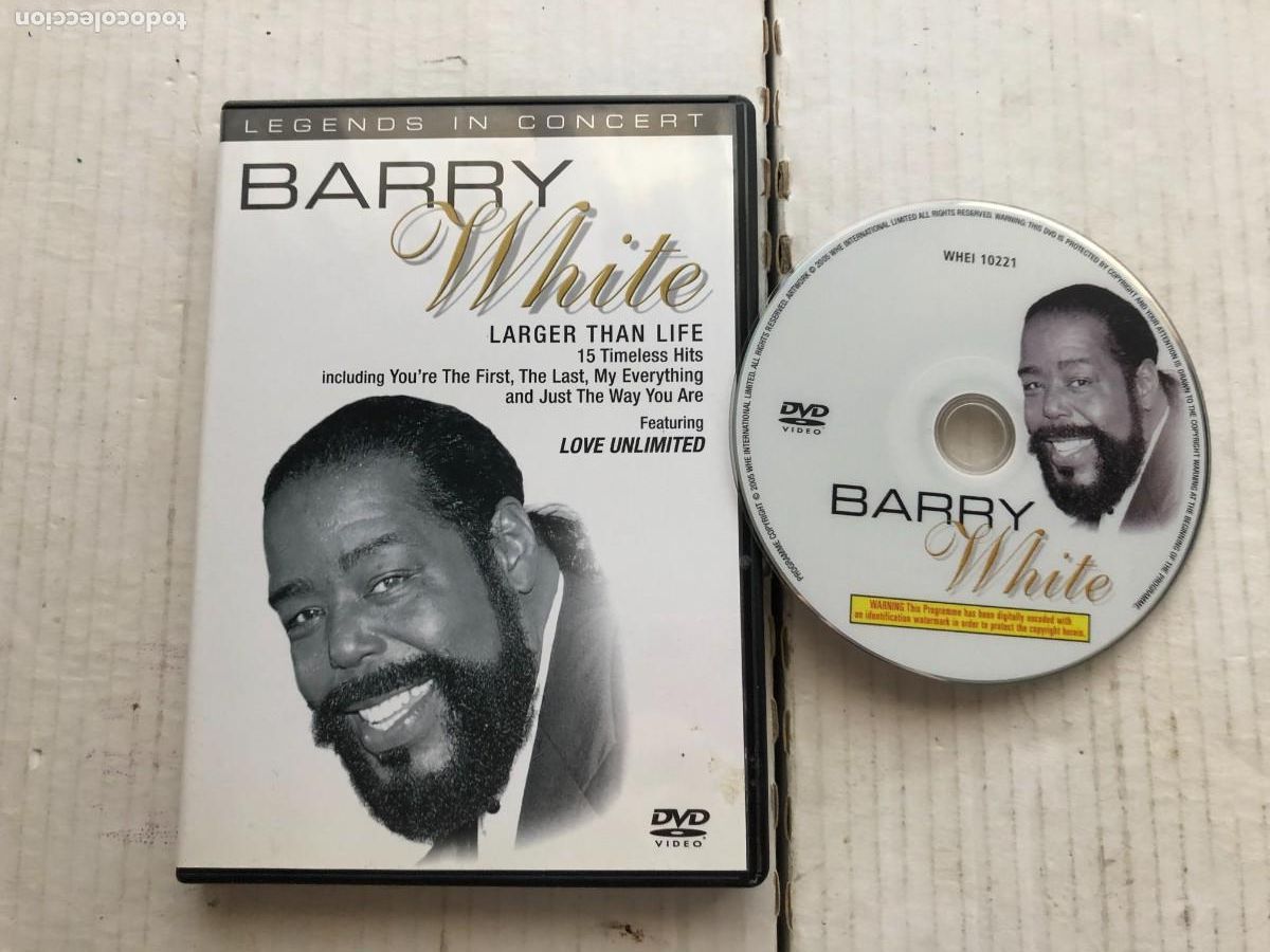 Video e DVD Musicali: LEGENDS IN CONCERT BARRY WHITE LARGER THAN LIFE - DVD MUSICAL KREATEN