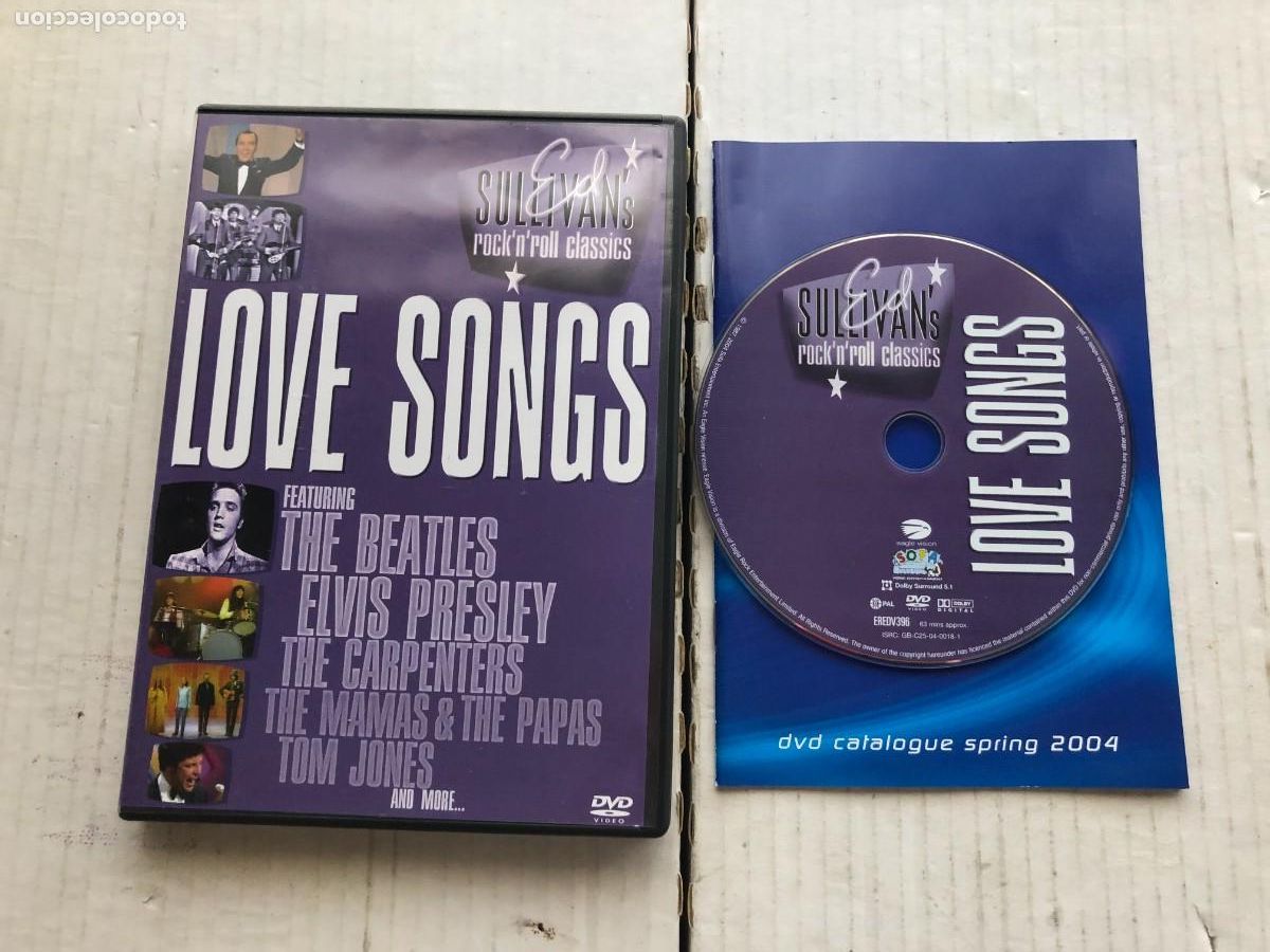 Video e DVD Musicali: ED SULLIVAN'S ROCK N ROLL CLASSICS LOVE SONGS - DVD MUSICAL KREATEN