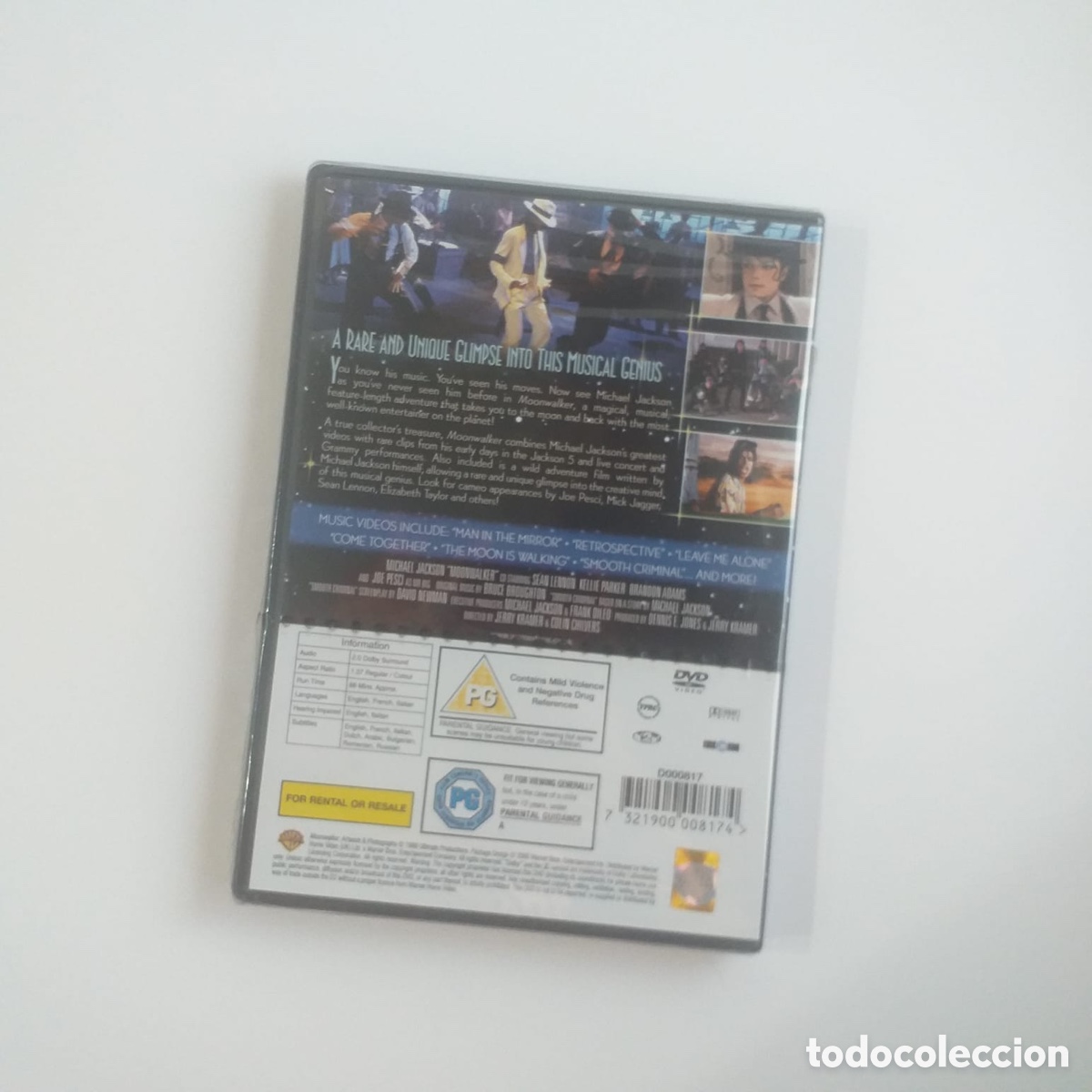 V&iacute;deos y DVD musicales: Michael Jackson Moonwalker precintado original DVD - Foto 3