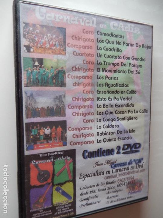 V&iacute;deos y DVD musicales: GRAN FINAL DEL FALLA 2006 - CARNAVAL DE CADIZ - 2 DVD - Foto 4