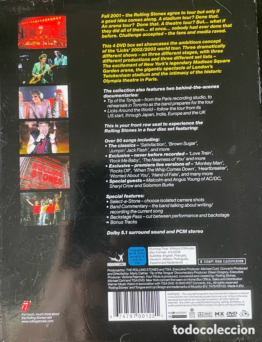 V&iacute;deos y DVD musicales: Rolling Stones Four Flicks - Foto 2