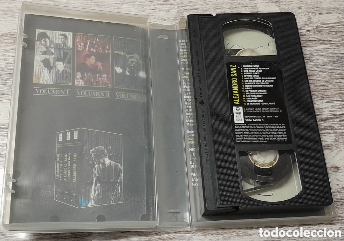 V&iacute;deos y DVD musicales: ALEJANDRO SANZ - VHS - Foto 2