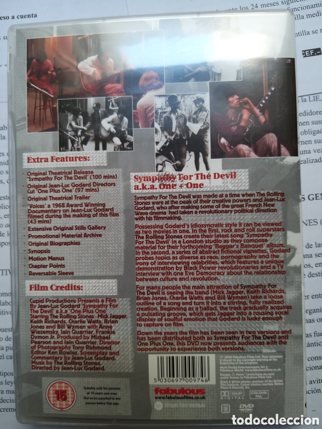 V&iacute;deos y DVD musicales: THE ROLLING STONES - SIMPATHY FOR THE DEVIL - DVD - Foto 2