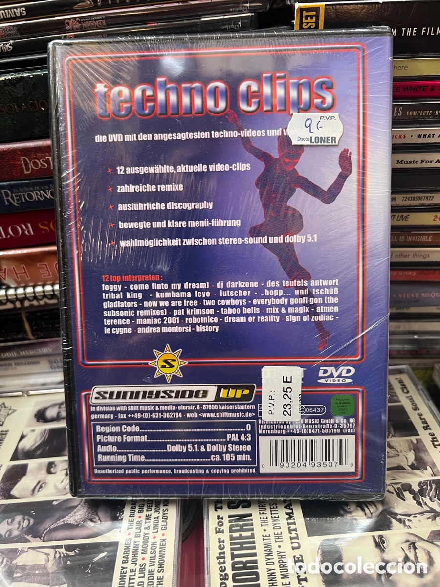 V&iacute;deos y DVD musicales: Techno clips volume 1 precintado - Foto 2