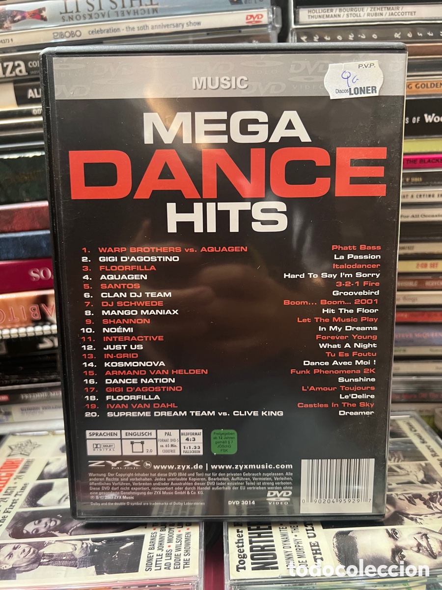 V&iacute;deos y DVD musicales: Mega dance hits - Foto 2