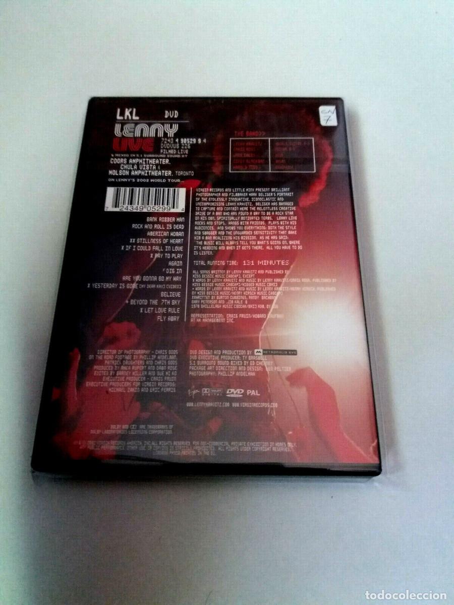 V&iacute;deos y DVD musicales: LENNY KRAVITZ &rdquo;LIVE&rdquo; DVD COMO NUEVO - Foto 2