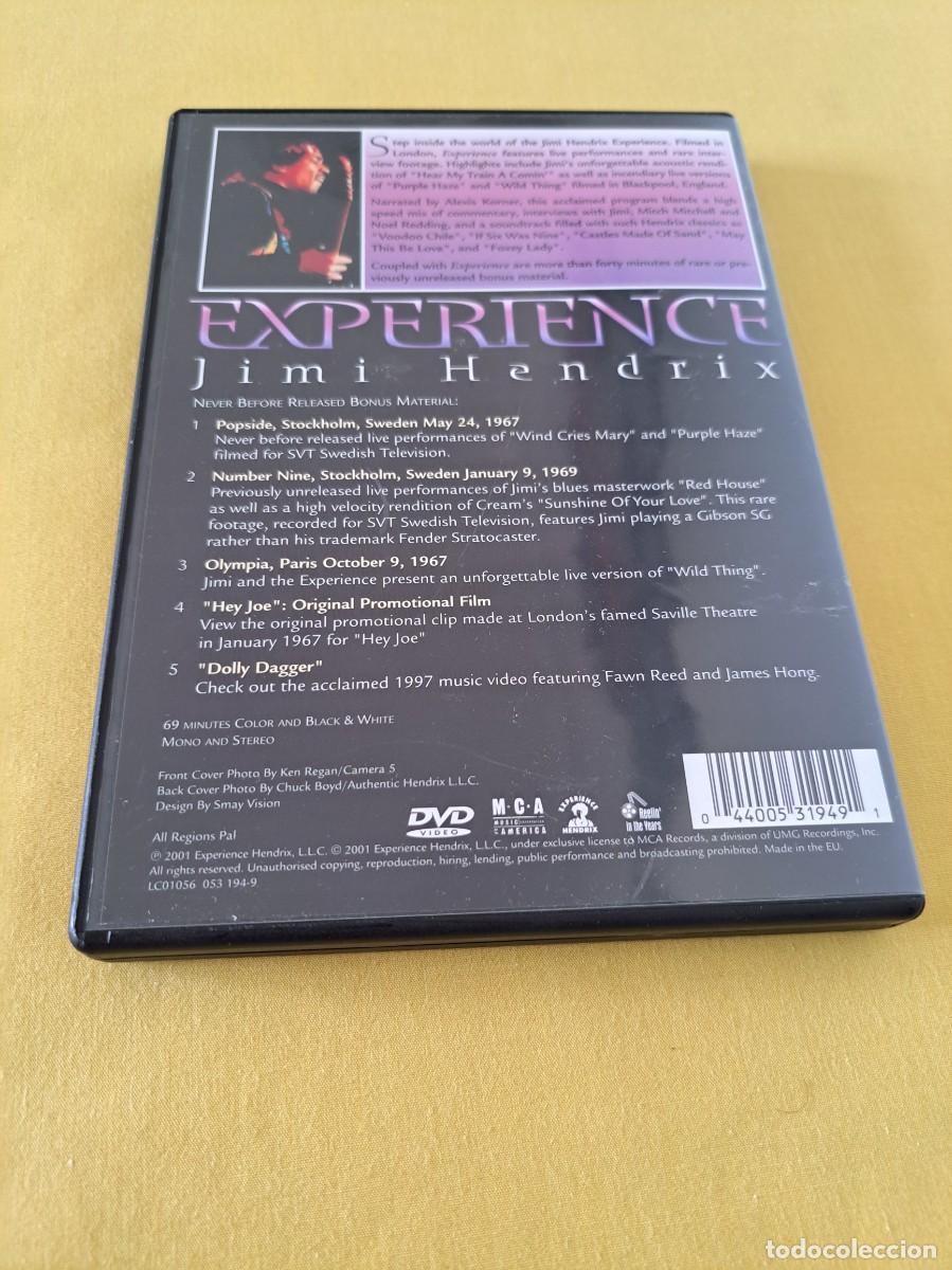 V&iacute;deos y DVD musicales: JIMI HENDRIX - EXPERIENCE EXPERIENCE - DVD 2001 - Foto 3