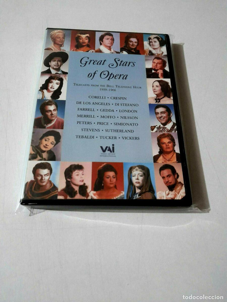 V&iacute;deos y DVD Musicales: DVD &rdquo;GREAT STARS OF OPERA&rdquo; COMO NUEVO CORELLI CRESPIN DE LOS ANGELES TELECASTS
