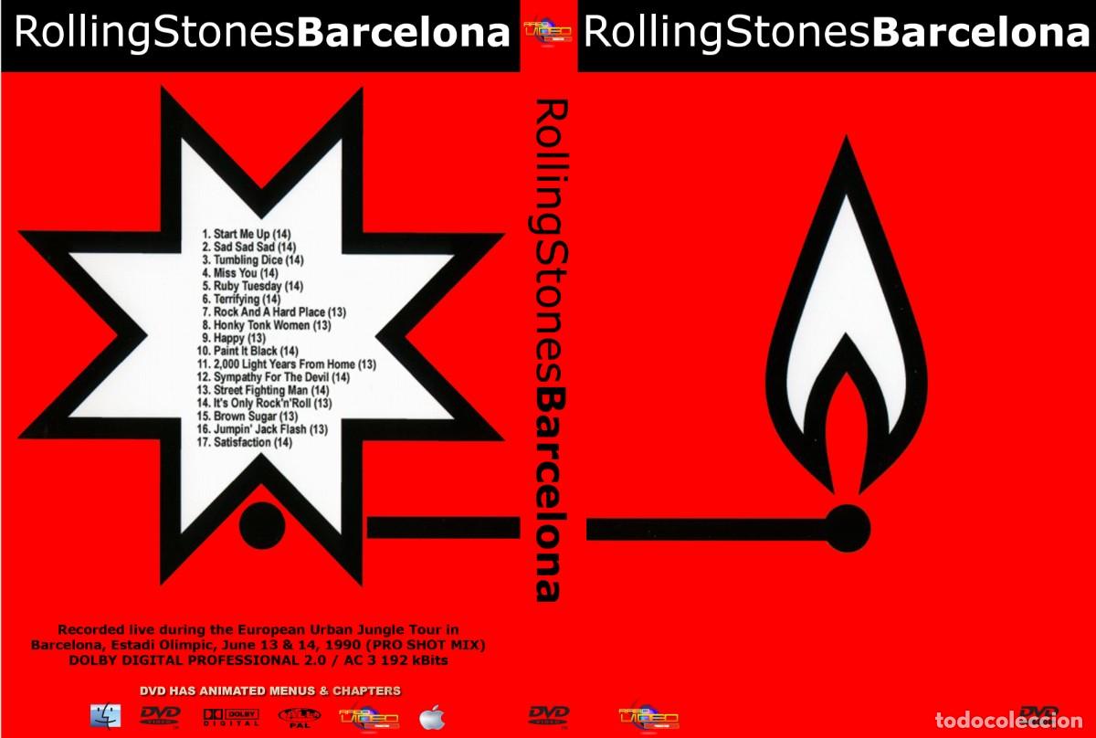 V&iacute;deos y DVD musicales: THE ROLLING STONES. LIVE IN BARCELONA 1990. DVD.