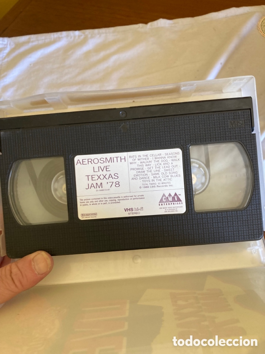 V&iacute;deos y DVD musicales: VHS aerosmith, live 1978 - Foto 3
