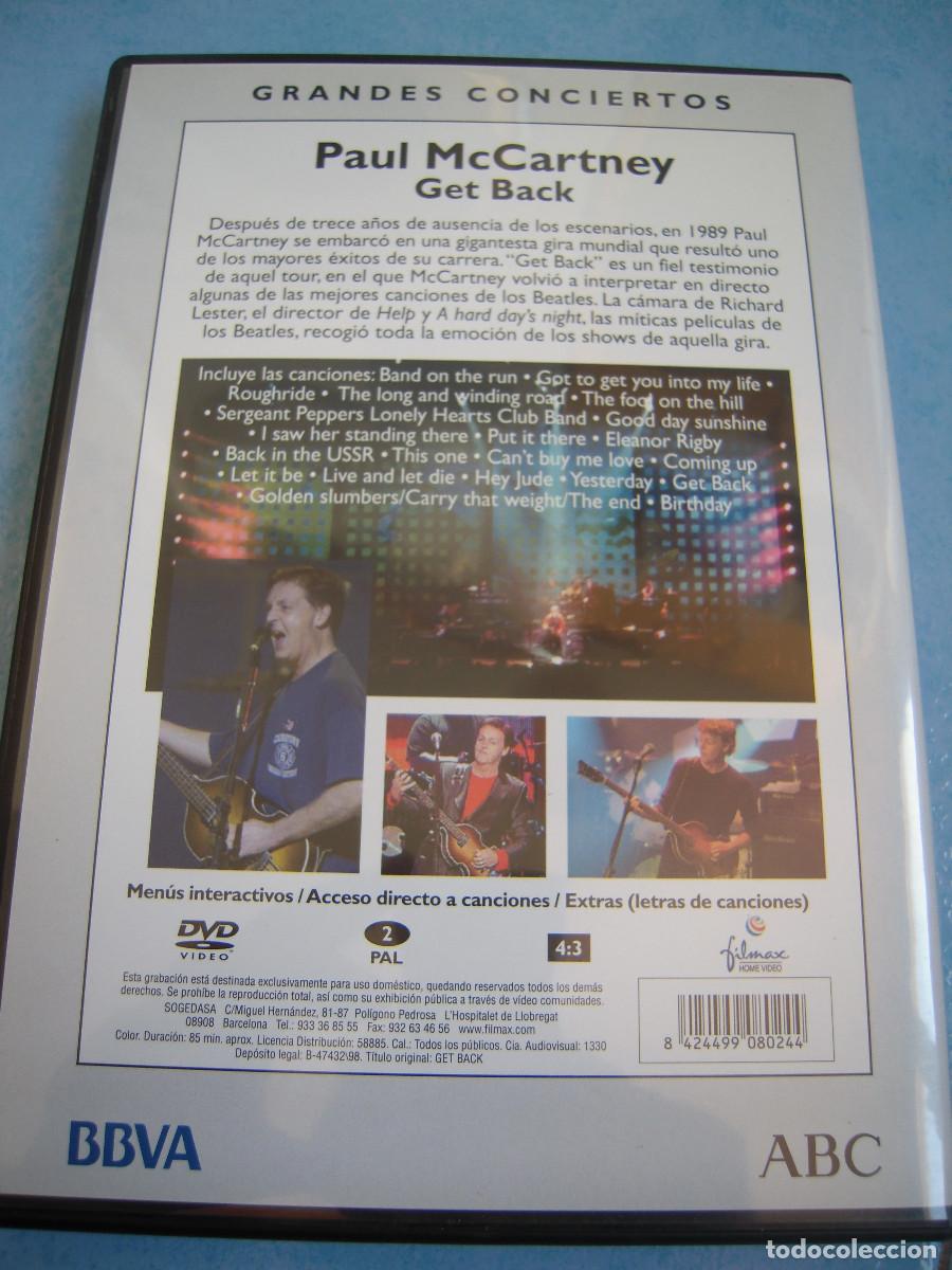 V&iacute;deos y DVD musicales: DVD Paul McCartney Get Back - Foto 3