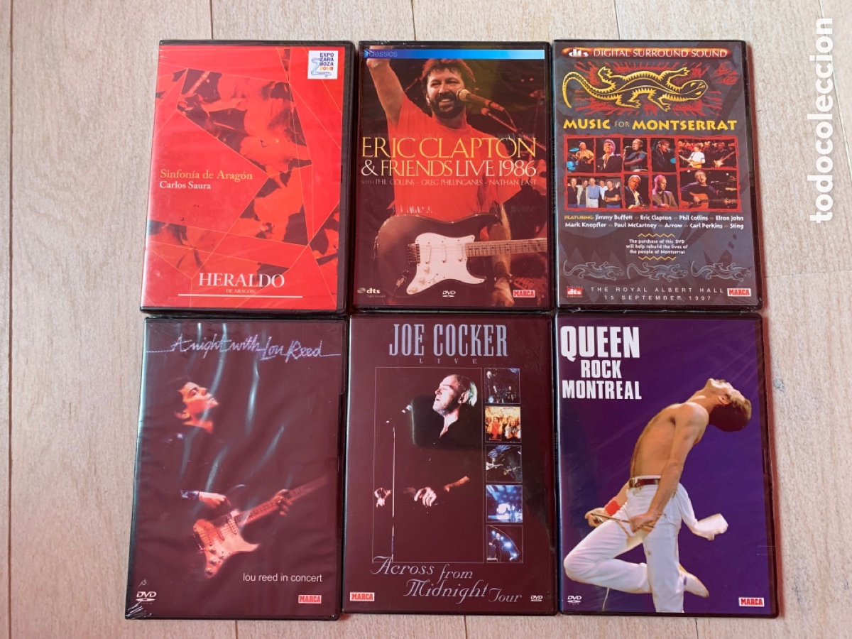 V&iacute;deos y DVD Musicales: Lote 6 dvd musicales