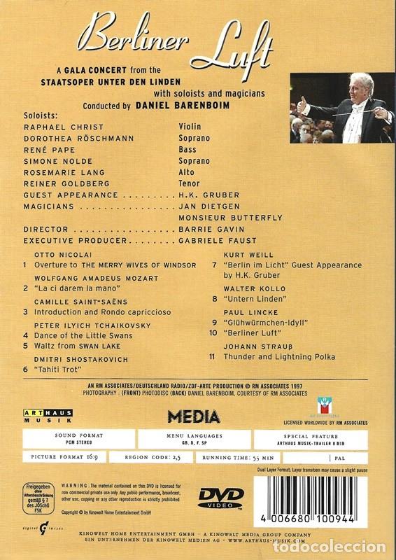 V&iacute;deos y DVD musicales: BERLINER LUFT - Foto 2