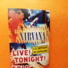 Vídeos y DVD Musicales: NIRVANA - LIVE TONIGHT! SOLD OUT!! - V.O. SUBTITULADA EN CASTELLANO - VHS