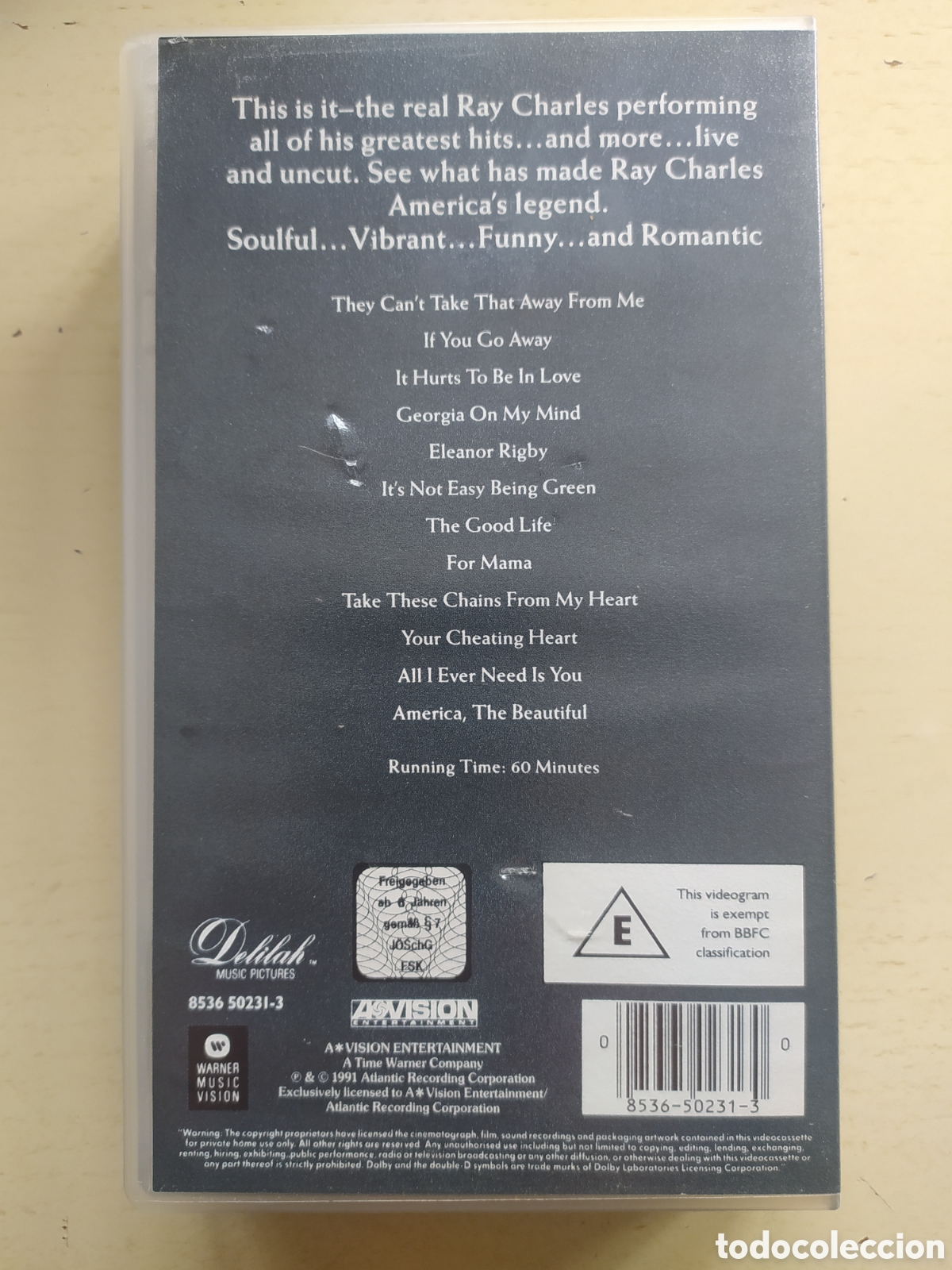 V&iacute;deos y DVD musicales: VHS Ray Charles Live - Foto 2