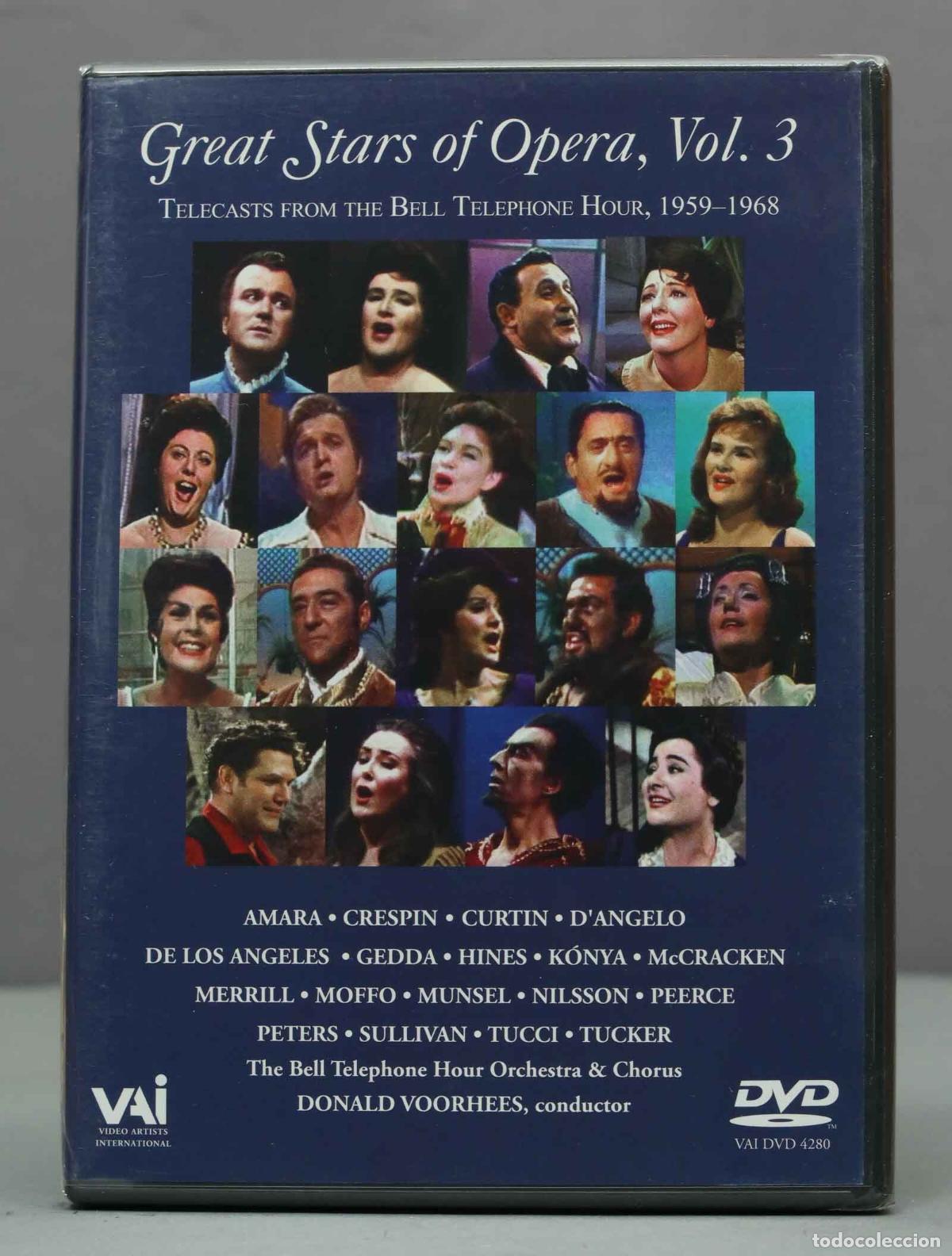 V&iacute;deos y DVD Musicales: DVD. GREAT STARS OF OPERA Bell Telephone Hour Show Series 1959-1968 Volumen 3. PRECINTADO
