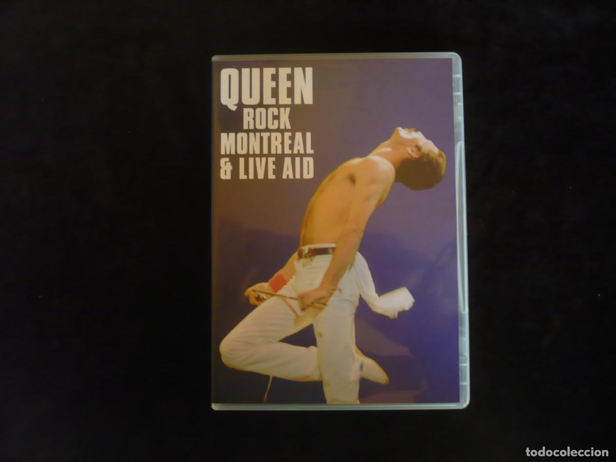 V&iacute;deos y DVD Musicales: queen rock montreal & live aid - 2 dvd + librito - dvd como nuevos