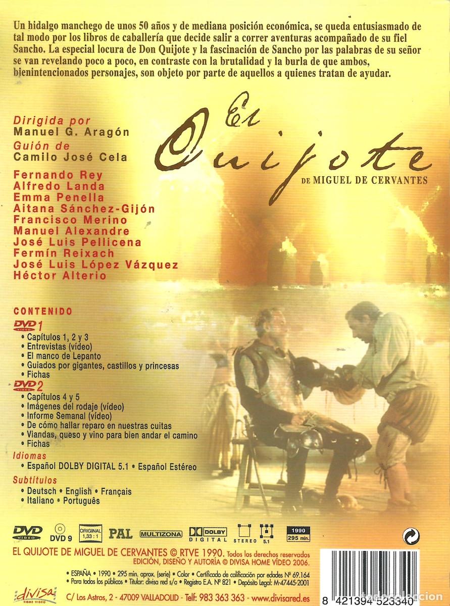 V&iacute;deos y DVD musicales: 2 DVD EL QUIJOTE - Foto 2