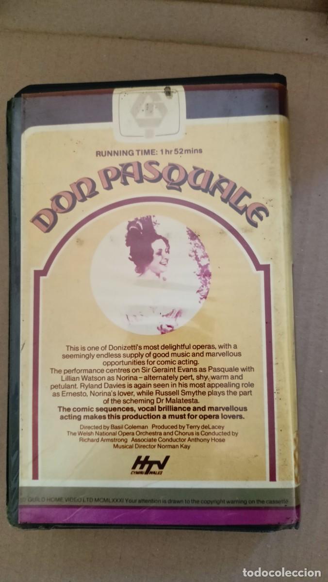 V&iacute;deos y DVD musicales: Don Pasquale VHS .Opera . - Foto 3