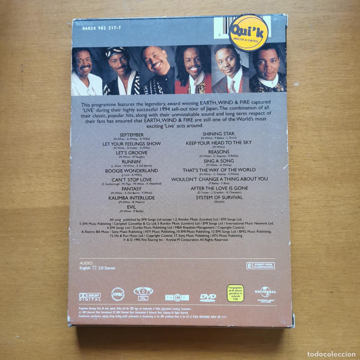 V&iacute;deos y DVD musicales: EARTH WIND & FIRE LIVE - DVD - - Foto 3