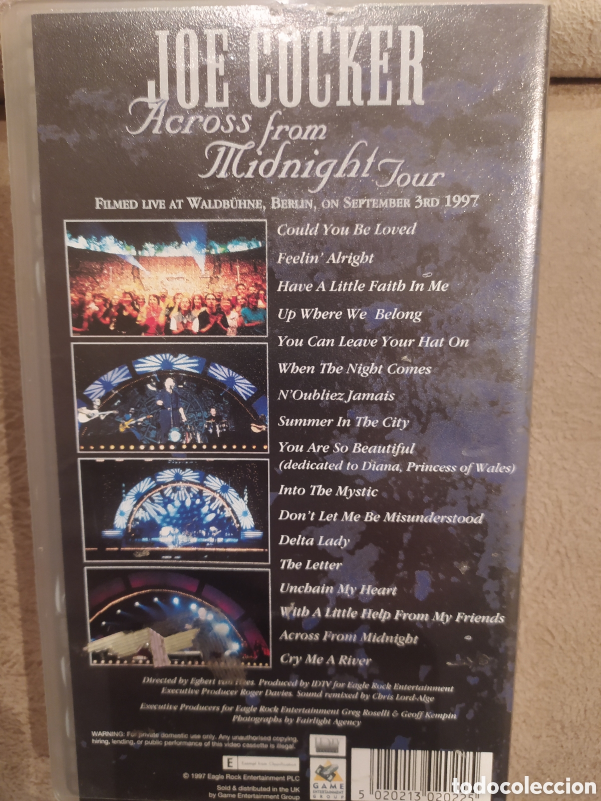 V&iacute;deos y DVD musicales: VHS Joe Cocker Live - Foto 2