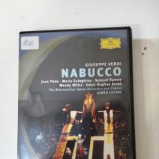Vídeos y DVD Musicales: DVD. VERDI: NABUCCO. PRIMERA EDICIÓN EUROPEA. 2005.