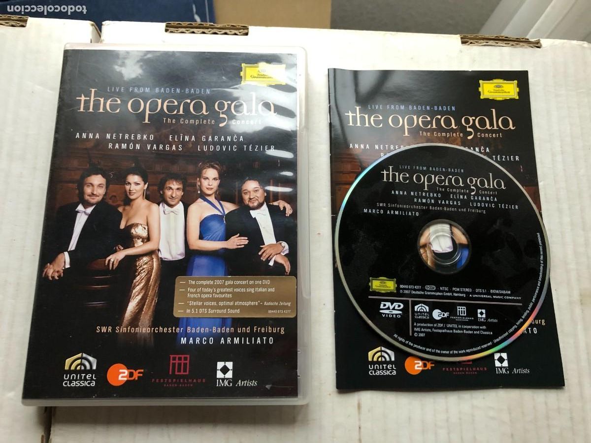 Musikvideos und DVDs: THE OPERA GALA LIVE FROM BADEN BADEN NETREBKO GARAN&Ccedil;A VARGAS ARMILIATO - DVD MUSICAL KREATEN