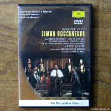 Video e DVD Musicali: DVD - ÓPERA - VERDI - SIMÓN BOCANEGRA - 2002 - LEVINE, CHERNOV, PLÁCIDO DOMINGO. KIRI TE KANAWA