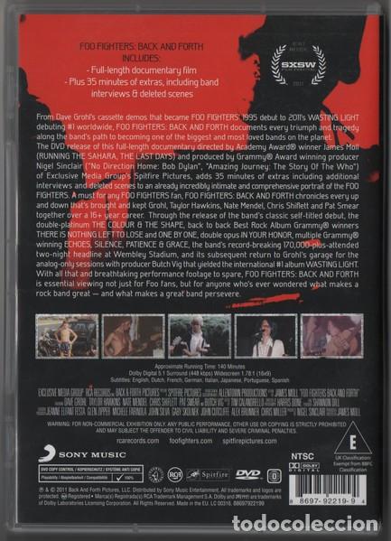 V&iacute;deos y DVD musicales: Foo Fighters &ndash; Back And Forth - DVD - Foto 2