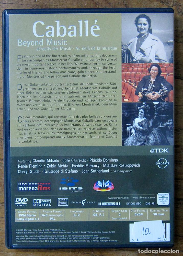 dvd - montserrat caballé, beyond music - mas al - Compra venta en