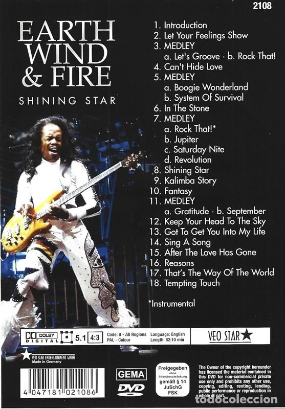 V&iacute;deos y DVD musicales: EARTH WIND & FIRE &uml;SHINING STAR&uml; - Foto 2