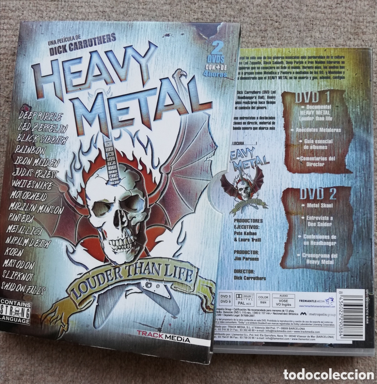 V&iacute;deos y DVD Musicales: Heavy Metal - Louder than life. Una pel&iacute;cula de Dick Carruthers. 2 dvd