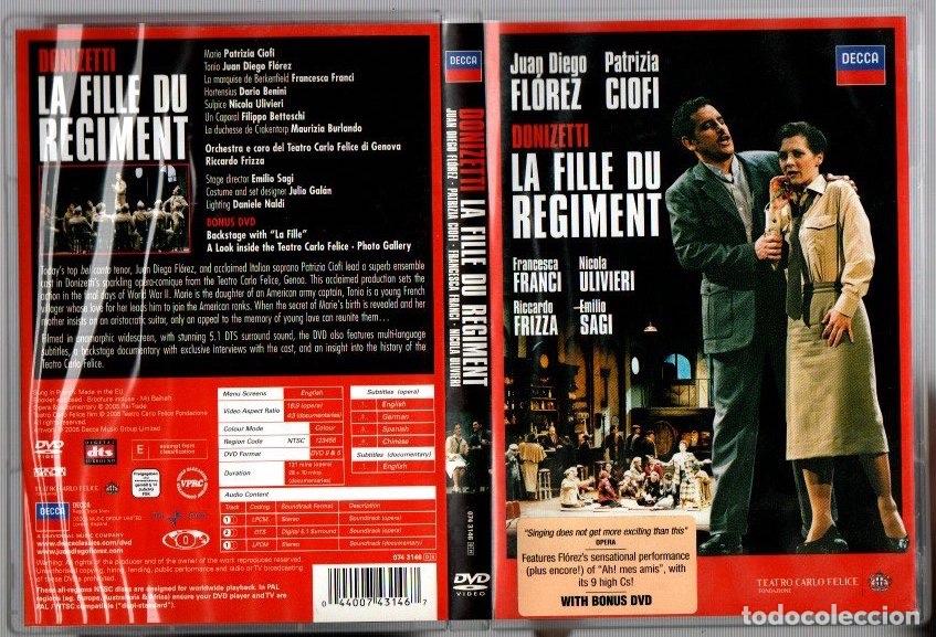 Musikvideos und DVDs: 2 DVD LA FILLE DU REGIMENT. DONIZETTI. DECCA. CON LIBRETO