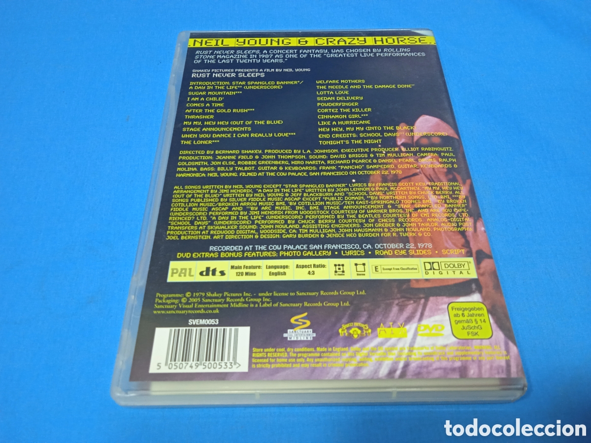 V&iacute;deos y DVD musicales: RUST NEVER SLEEPS - Foto 2