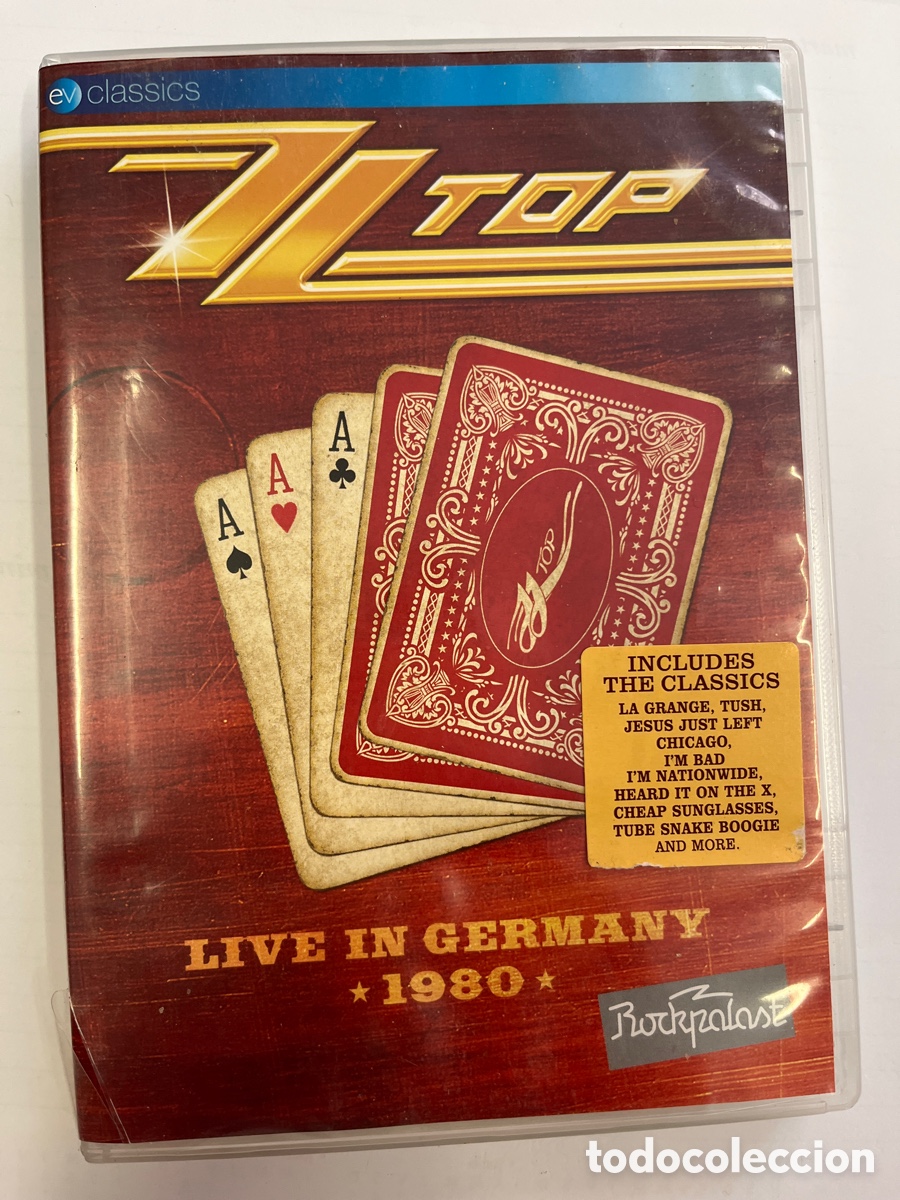 V&iacute;deos y DVD musicales: ZZ TOP - Live in Germany 1980. DVD - Foto 1