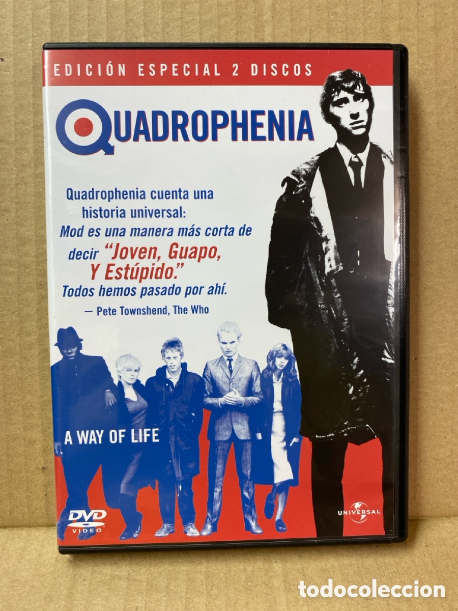 Music Videos and DVDs: DVD QUADROPHENIA. Incluye funda exterior de cart&oacute;n.
