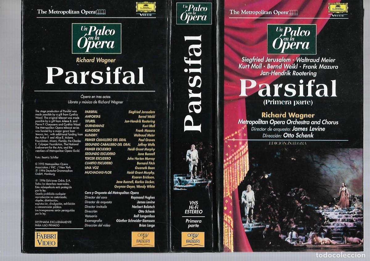 V&iacute;deos y DVD Musicales: PARSIFAL 1&ordf; PARTE VHS UN PALCO EN LA OPERA DE ORBIS FABBRI NUEVO CON PROGRAMA