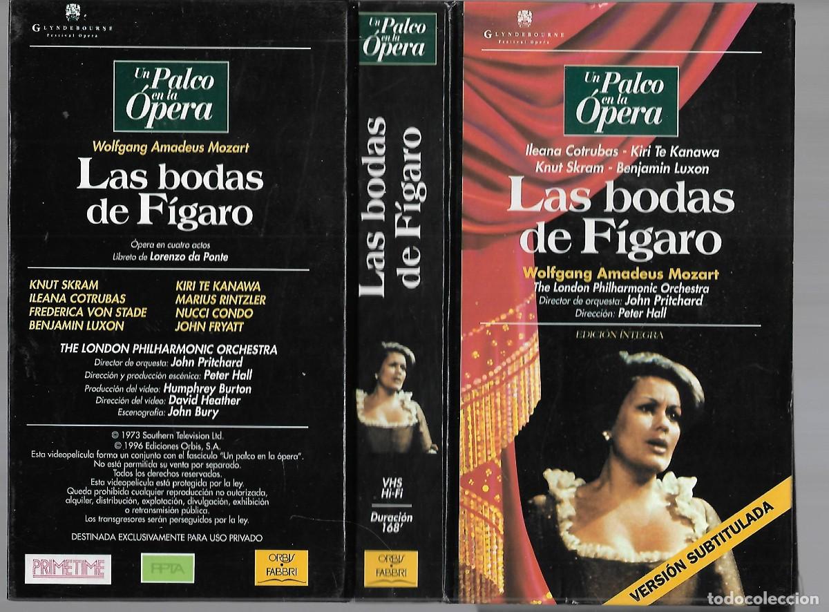 V&iacute;deos y DVD Musicales: LAS BODEGAS DE FIGARO EN VHS UN PALCO EN LA OPERA DE ORBIS FABBRI NUEVO CON PROGRAMA