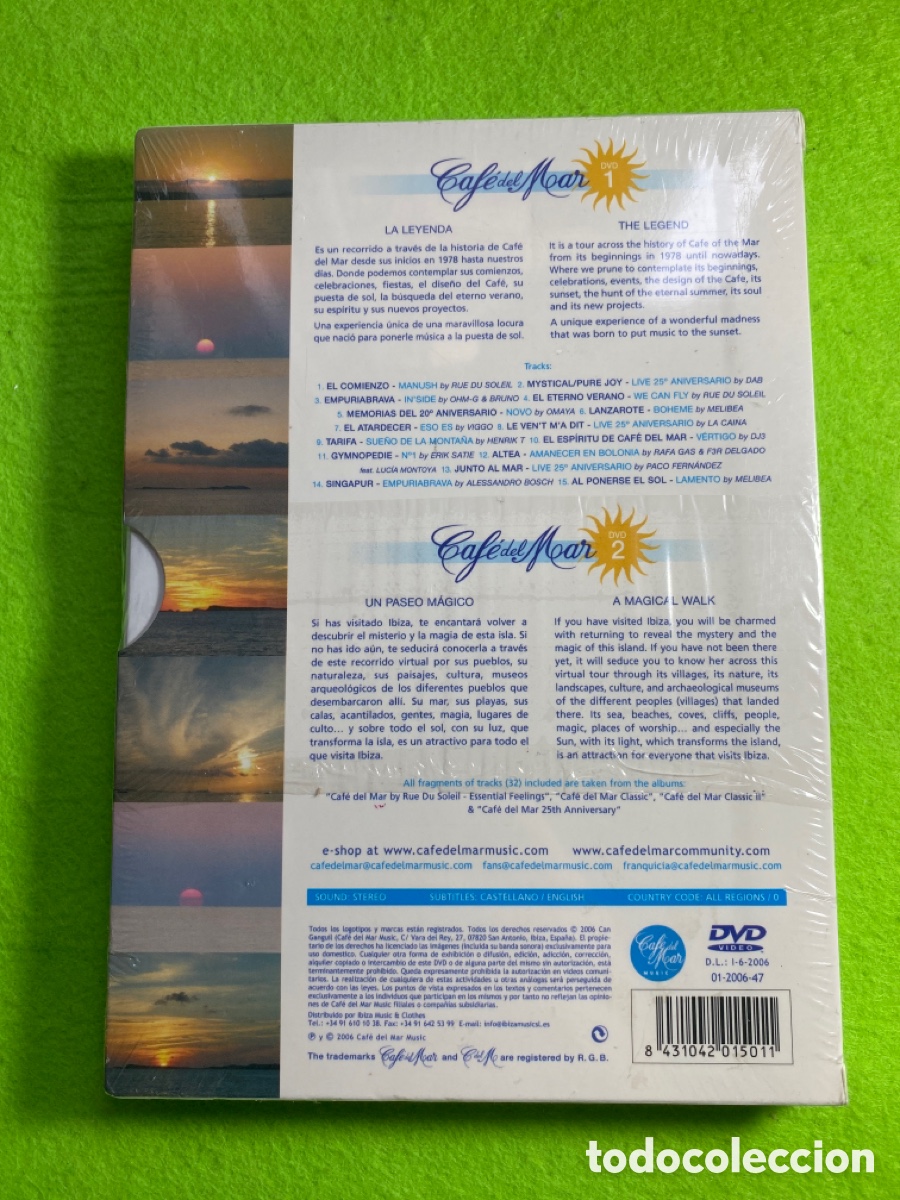 V&iacute;deos y DVD musicales: Caf&eacute; del mar ( doble DVD) - Foto 3