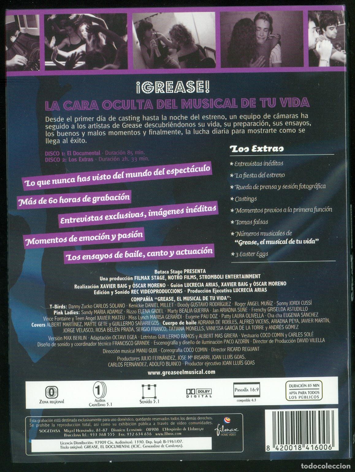 V&iacute;deos y DVD musicales: DVD GREASE EL DOCUMENTAL - Foto 2
